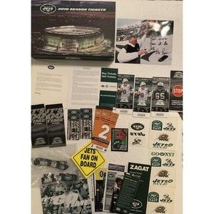 2010 NEW YORK NY JETS Inaugural Season Ticket Member Gift Box Photo Lanyards ETC